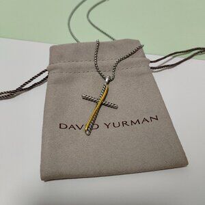 David Yurman Cross Pendant Necklace